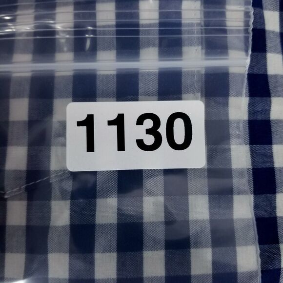 Luke & Dutch Shirt Mens XL Blue Plaid Button Down Long Sleeve Collared - Picture 9 of 9